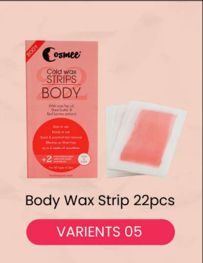 Body Wax Strip 22pcs