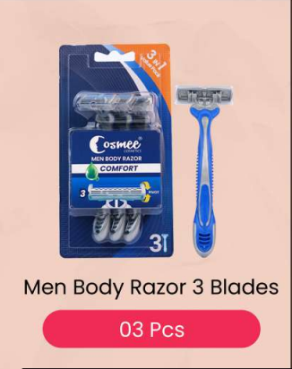 Men Body Razor 3 Blades