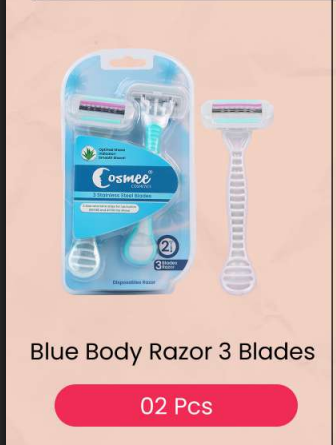 Blue Body Razor 3 Blades